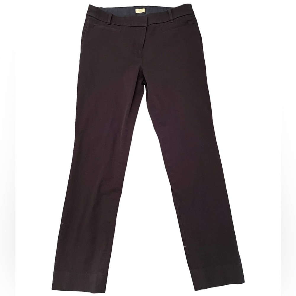J. Crew Womens 8R Stretch Straight Leg Navy Blue Dress Pant
